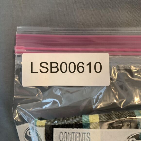 Deep Current Shirt Mens Large Black Blue Plaid Button Down Casual Long Sleeve - Picture 6 of 6